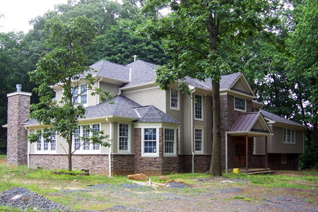 Completed Residence - 7,200 sq.ft. Stone and Stacco Finish 