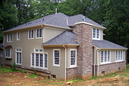 Completed Residence - 7,200 sq.ft. Stone and Stacco Finish 